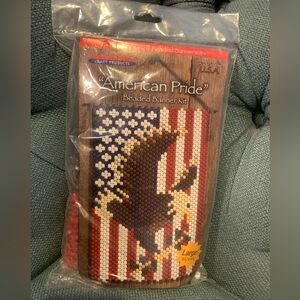 American Flag Art Red White